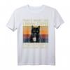 Das mache ich Ich trinke Kaffee Ich hasse Leute Black Cat T-Shirt – Lustiges Geschenk für Katzen- und Kaffeeliebhaber zu Geburtstag, Weihnachten, Vatertag und Muttertag