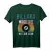 Lustiges Billard T-Shirt mit Spruch 'Möge die Acht mit Dir sein' – Perfektes Geschenk für Billardfans zu Geburtstag, Weihnachten & Co.