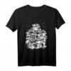 Meeresgöttin Rán Wikinger Mythologie T-Shirt mit Meer und Wellen - Exklusives handgemaltes Design, ideal für Mythologie- und Nordik-Fans