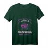 Damen Name Natascha Vorname Feier T-Shirt mit V-Ausschnitt – Personalisiertes Geschenk für Geburtstag, Feier und besondere Anlässe