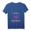 Damen Name Natascha Vorname Feier T-Shirt mit V-Ausschnitt – Personalisiertes Geschenk für Geburtstag, Feier und besondere Anlässe