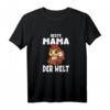 Beste Mama der Welt Muttertag Mutter Eule T-Shirt – Lustiges Geschenk für Mutti zum Muttertag und Geburtstag