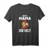 Beste Mama der Welt Muttertag Mutter Eule T-Shirt – Lustiges Geschenk für Mutti zum Muttertag und Geburtstag