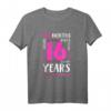 16. Geburtstag Hemd für Tochter und Nichte - Perfektes Mädchen T-Shirt als Geschenk zum 16. Geburtstag