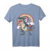 Einhorn reiten Dinosaurier T Rex T-Shirt – Lustiges Fantasy Graphic Tee für Kinder, Teenager & Erwachsene – Perfektes Geschenk für Einhorn- und Dinosaurier-Fans