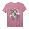 Einhorn reiten Dinosaurier T Rex T-Shirt – Lustiges Fantasy Graphic Tee für Kinder, Teenager & Erwachsene – Perfektes Geschenk für Einhorn- und Dinosaurier-Fans