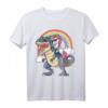 Einhorn reiten Dinosaurier T Rex T-Shirt – Lustiges Fantasy Graphic Tee für Kinder, Teenager & Erwachsene – Perfektes Geschenk für Einhorn- und Dinosaurier-Fans