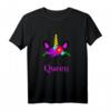 Mutter und Tochter Partnerlook Einhorn Queen T-Shirt – Perfekt für Geburtstage, Muttertag & als Geschenk für Familie und Freunde