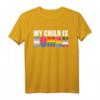 Gay Pride Mein Kind ist ein Mensch - Stolzes Eltern T-Shirt für LGBTQ-Verbündete und Pride-Events