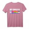 Gay Pride Mein Kind ist ein Mensch - Stolzes Eltern T-Shirt für LGBTQ-Verbündete und Pride-Events