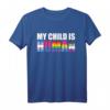 Gay Pride Mein Kind ist ein Mensch - Stolzes Eltern T-Shirt für LGBTQ-Verbündete und Pride-Events