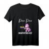 Damen PEW Madafakas Lustiges Einhorn mit Regenbogenpistole - Weißes V-Ausschnitt T-Shirt für Fantasy, Sci-Fi, Humor & Geburtstagsgeschenke