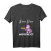 Damen PEW Madafakas Lustiges Einhorn mit Regenbogenpistole - Weißes V-Ausschnitt T-Shirt für Fantasy, Sci-Fi, Humor & Geburtstagsgeschenke