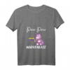 Damen PEW Madafakas Lustiges Einhorn mit Regenbogenpistole - Weißes V-Ausschnitt T-Shirt für Fantasy, Sci-Fi, Humor & Geburtstagsgeschenke