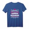 Alexandra Name Lustiges Königin Shirt mit Krone - Personalisiertes Geschenk für Frauen, Mutter, Tante, Tochter & mehr