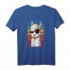 Retro Lama mit Sonnenbrille Tierliebhaber T-Shirt – Perfektes Geschenk für Lama- und Alpaka-Fans zu Weihnachten, Geburtstag & Ostern