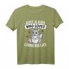 Just A Girl Who Loves Chinchillas Lustiges Chinchilla Kostüm T-Shirt - Perfektes Geschenk für Frauen, Mädchen & Tierliebhaber für Party, Geburtstag & Weihnachten