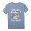 Just A Girl Who Loves Chinchillas Lustiges Chinchilla Kostüm T-Shirt - Perfektes Geschenk für Frauen, Mädchen & Tierliebhaber für Party, Geburtstag & Weihnachten