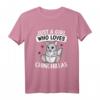 Just A Girl Who Loves Chinchillas Lustiges Chinchilla Kostüm T-Shirt - Perfektes Geschenk für Frauen, Mädchen & Tierliebhaber für Party, Geburtstag & Weihnachten