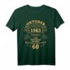 Oktober 1963 Lustiges T-Shirt zum 60. Geburtstag für Männer & Frauen – Vintage Geschenk für Jubiläum & Geburtstagsfeier