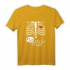 Damen Schwangere Mutter Halloween Shirt mit Baby Skelett - Lustiges Schwangerschafts-Halloween-T-Shirt für Partys und Geschenke
