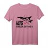 MIG 29 Russian Power T-Shirt - Luftfahrt & Militär Fanartikel für Flugzeugenthusiasten