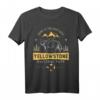 Yellowstone Wolf Vintage T-Shirt für Outdoor-Enthusiasten – Perfektes Geschenk für Wanderer, Camper & Naturfreunde