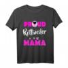 Stolzer Rottweiler Mutter-Hundeliebhaber T-Shirt – Unterstützung für Hundeadoption & Tierliebe