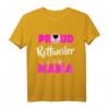Stolzer Rottweiler Mutter-Hundeliebhaber T-Shirt – Unterstützung für Hundeadoption & Tierliebe