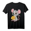 Niedliches Maus T-Shirt mit Käse-Motiv – Perfekt für Kinder, Großeltern und Tierliebhaber jeden Alters