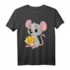 Niedliches Maus T-Shirt mit Käse-Motiv – Perfekt für Kinder, Großeltern und Tierliebhaber jeden Alters