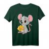 Niedliches Maus T-Shirt mit Käse-Motiv – Perfekt für Kinder, Großeltern und Tierliebhaber jeden Alters