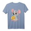 Niedliches Maus T-Shirt mit Käse-Motiv – Perfekt für Kinder, Großeltern und Tierliebhaber jeden Alters