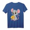 Niedliches Maus T-Shirt mit Käse-Motiv – Perfekt für Kinder, Großeltern und Tierliebhaber jeden Alters