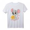 Niedliches Maus T-Shirt mit Käse-Motiv – Perfekt für Kinder, Großeltern und Tierliebhaber jeden Alters