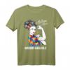 Autismus Mom unzerbrechlich T-Shirt – Unterstützung und Bewusstsein für Autismus, Asperger & Muttertag Geschenk
