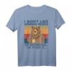 Ich mag weder Morning People noch Morning People Vintage Bär T-Shirt – Lustiges Geschenk zum HapDog für Morgenmuffel, Kaffee-Liebhaber & Humorvolle