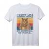 Ich mag weder Morning People noch Morning People Vintage Bär T-Shirt – Lustiges Geschenk zum HapDog für Morgenmuffel, Kaffee-Liebhaber & Humorvolle