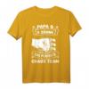 Papa & 3 Söhne Chaos Team T-Shirt - Witziges Familienoutfit für Vatertag & humorvolle Vätergeschenke