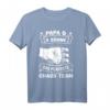 Papa & 3 Söhne Chaos Team T-Shirt - Witziges Familienoutfit für Vatertag & humorvolle Vätergeschenke