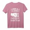 Papa & 3 Söhne Chaos Team T-Shirt - Witziges Familienoutfit für Vatertag & humorvolle Vätergeschenke