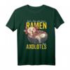 Kawaii Axolotl Ramen Nudel Kinder Anime T-Shirt - Lustiges Tiermotiv, Perfekt für Axolotl-Liebhaber und Tierfreunde