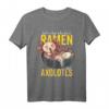 Kawaii Axolotl Ramen Nudel Kinder Anime T-Shirt - Lustiges Tiermotiv, Perfekt für Axolotl-Liebhaber und Tierfreunde