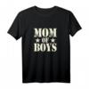 Damen Beste Mama Mutter Sohn Söhne Mom Of Boys - Muttertag T-Shirt für Mütter, Familienfans & Schwangerschaftsspecials