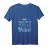 Damen HapDog T-Shirt mit Zitat 'My Favorite People Call Me Nana' – Stolzes Großmutter Shirt für besondere Anlässe