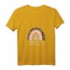 Damen Mama T-Shirt mit Regenbogen und Leopard - Spanisch inspiriertes V-Ausschnitt Shirt für Mütter