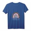 Damen Mama T-Shirt mit Regenbogen und Leopard - Spanisch inspiriertes V-Ausschnitt Shirt für Mütter