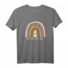 Damen Regenbogen Mama Raglan-Shirt – Leichter, klassischer Schnitt mit doppelgenähten Ärmeln, perfektes Geburtstags- und Muttertagsgeschenk