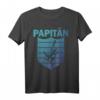 Lustiges Herren T-Shirt 'Ich bin dein - Papitän' mit Anker und Schild - Originelles Geschenk für Vatertag & Papa