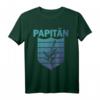 Lustiges Herren T-Shirt 'Ich bin dein - Papitän' mit Anker und Schild - Originelles Geschenk für Vatertag & Papa